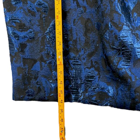 Rickie Freeman Teri Jon‎ Metallic Bow Short Sleeve Floral Cocktail Dress Size 6 - Picture 9 of 9